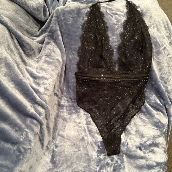 Victoria's Secret Black Mesh Bodysuit NWT - Picture 1 of 6